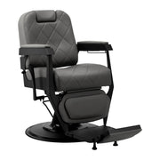 Gabbiano Poltrona Barber Bruno per Parrucchiere - Grigio Nero