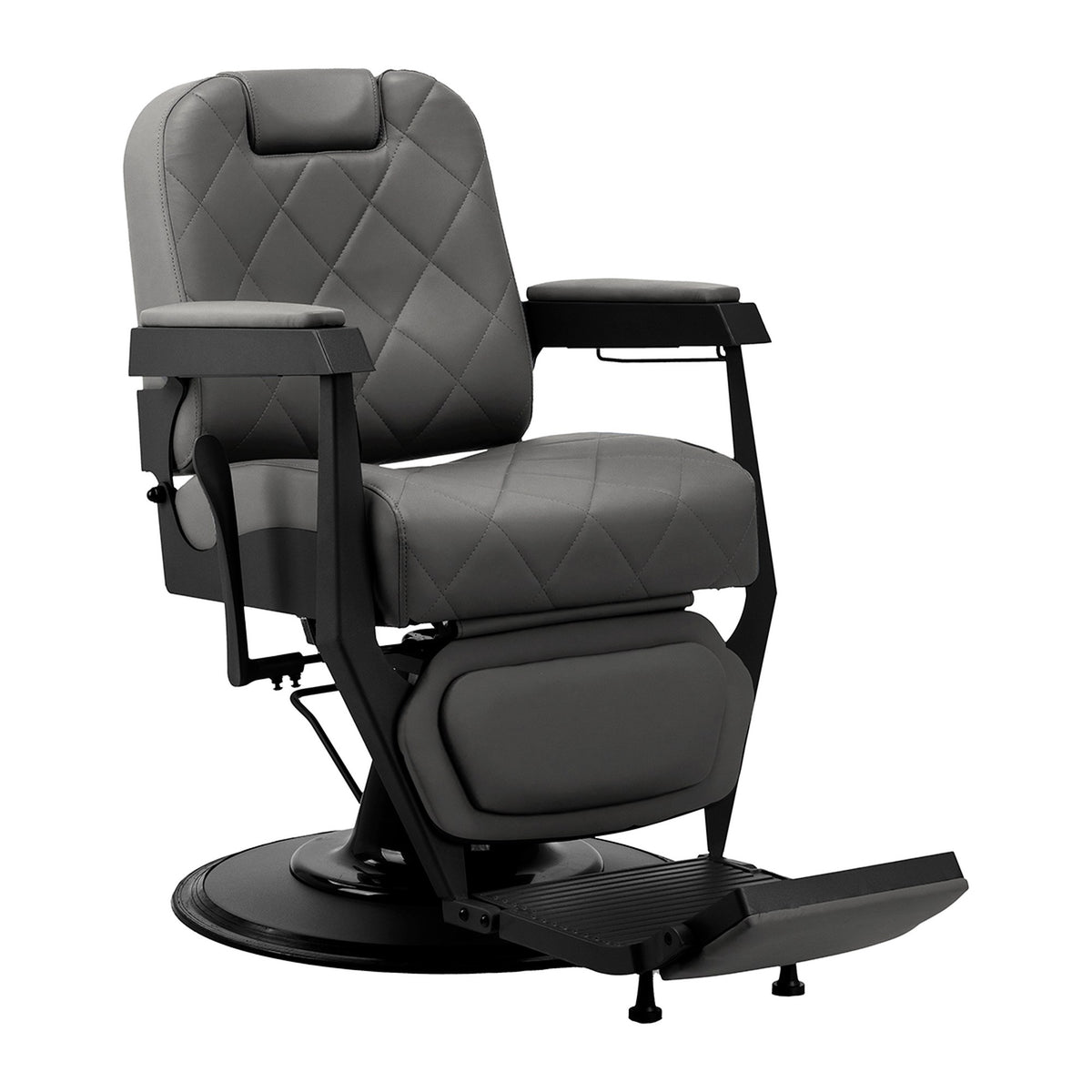 Gabbiano Poltrona Barber Bruno per Parrucchiere - Grigio Nero