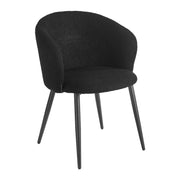 4RICO Sedia Asola per Sala Attesa - Nero