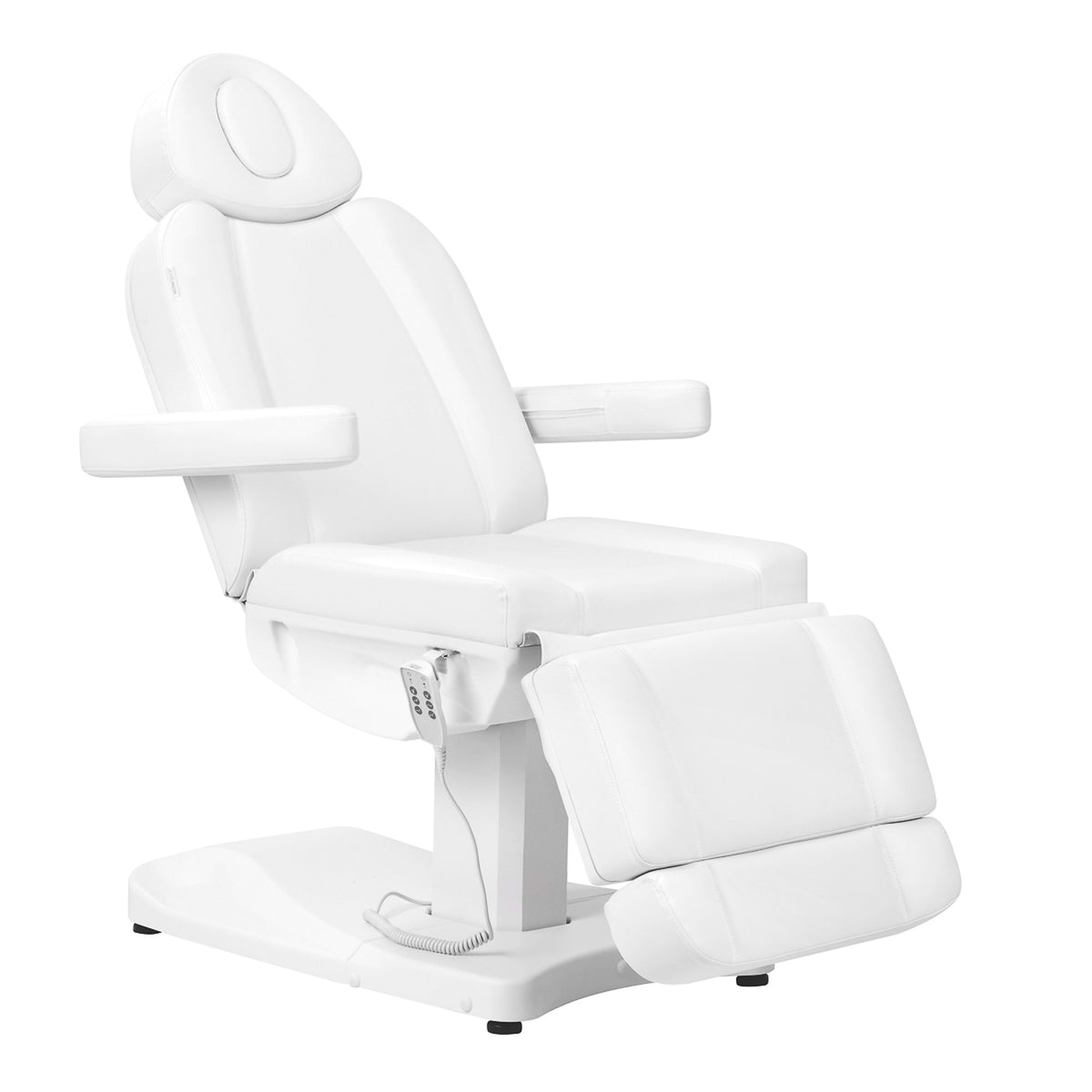 Azzurro Poltrona Lettino Elettrica 803D 3 Motori - Bianco
