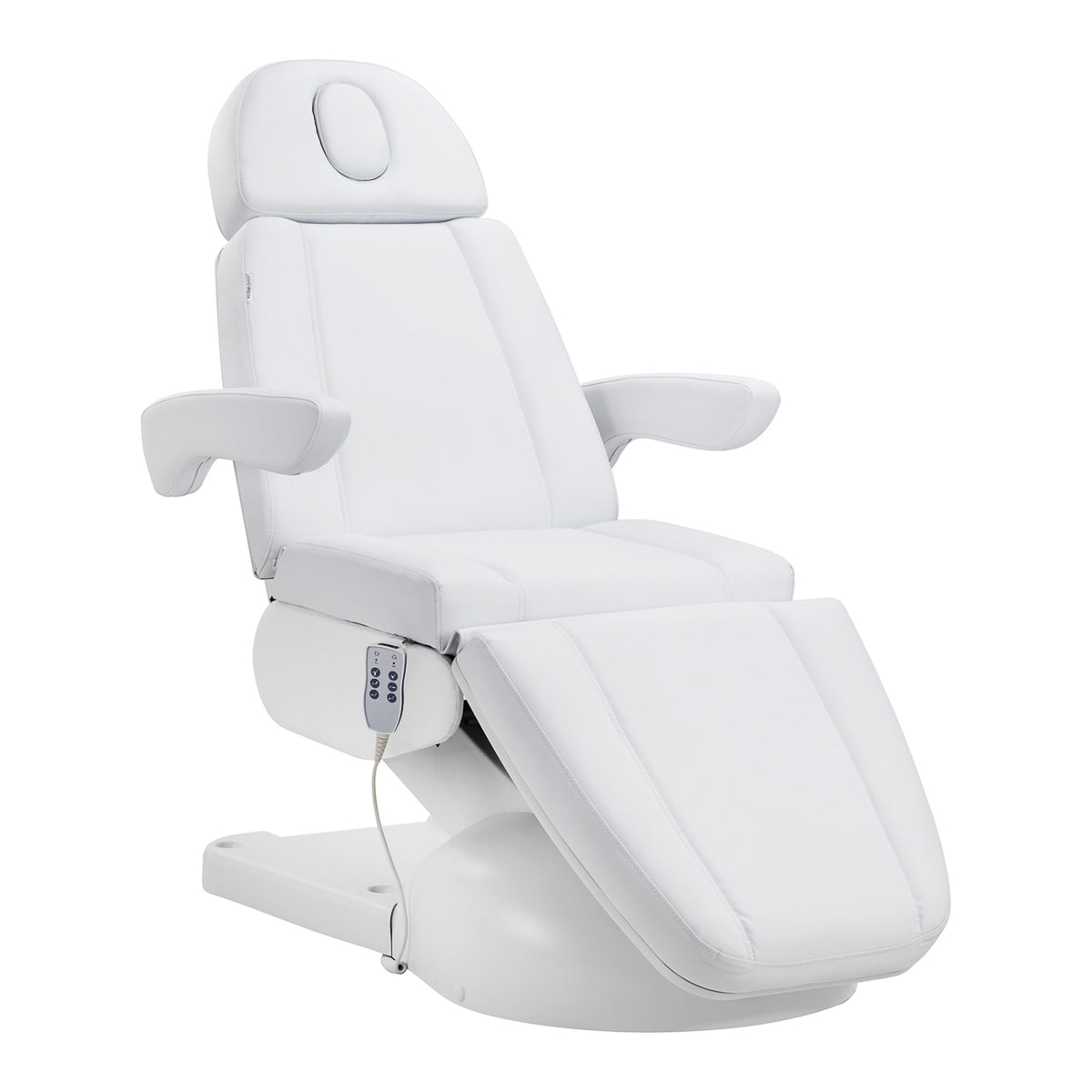 Azzurro Poltrona Lettino Elettrica Lux 3 Motori - Bianco
