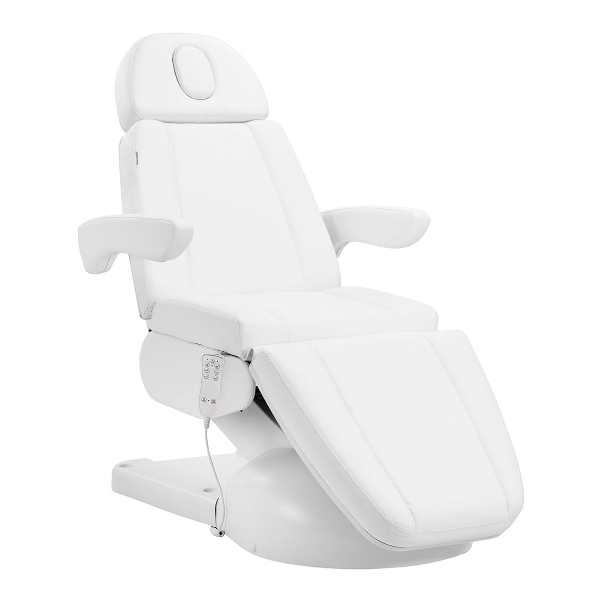 Azzurro Poltrona Lettino Elettrica Riscaldata Lux 3 Motori - Bianco