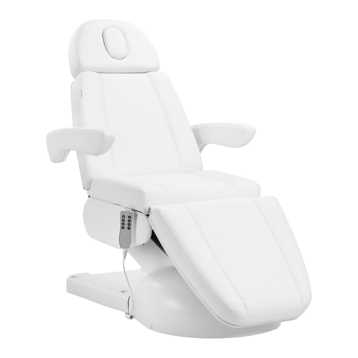 Azzurro Poltrona Lettino Elettrica Lux 4 Motori - Bianco