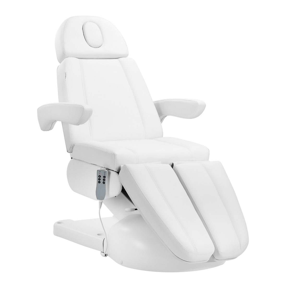 Azzurro Poltrona Lettino Elettrica Pedicure Lux 3 Motori - Bianco
