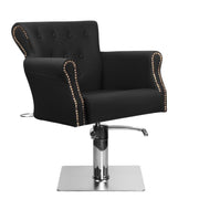 Hair System Poltrona Barber Ber 8541 per Parrucchiere - Nero