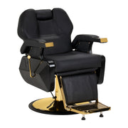Hair System Poltrona Barber New York per Parrucchiere - Nero Oro