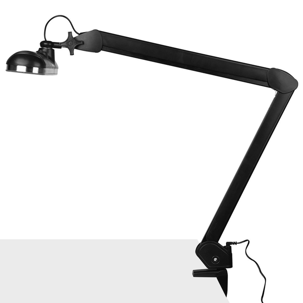 Elegante Lampada LED 801-L con Morsetto da Tavolo - Nero