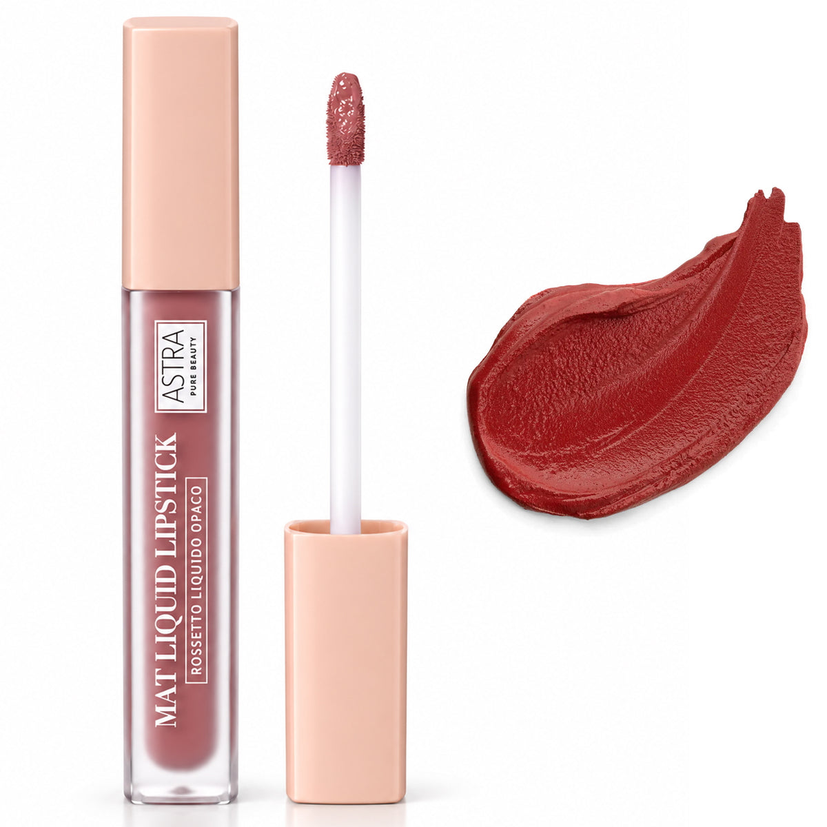Astra Pure Beauty Mat Liquid Lipstick Rossetto Liquido - 04 Poppy