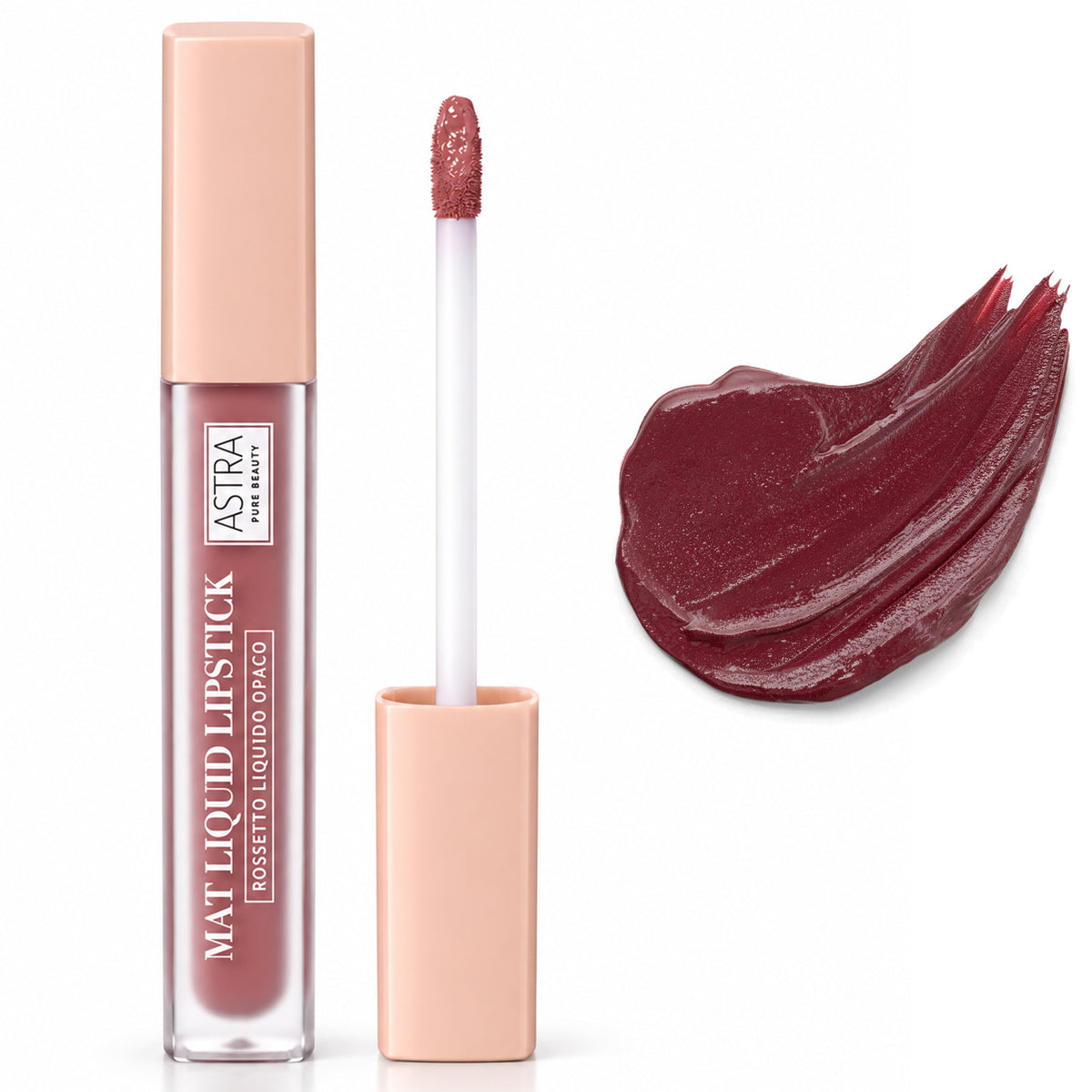 Astra Pure Beauty Mat Liquid Lipstick Rossetto Liquido - 05 Merlot