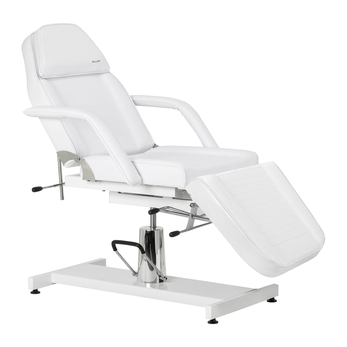 Sillon Poltrona Lettino 210 con Pompa Idraulica - Bianco