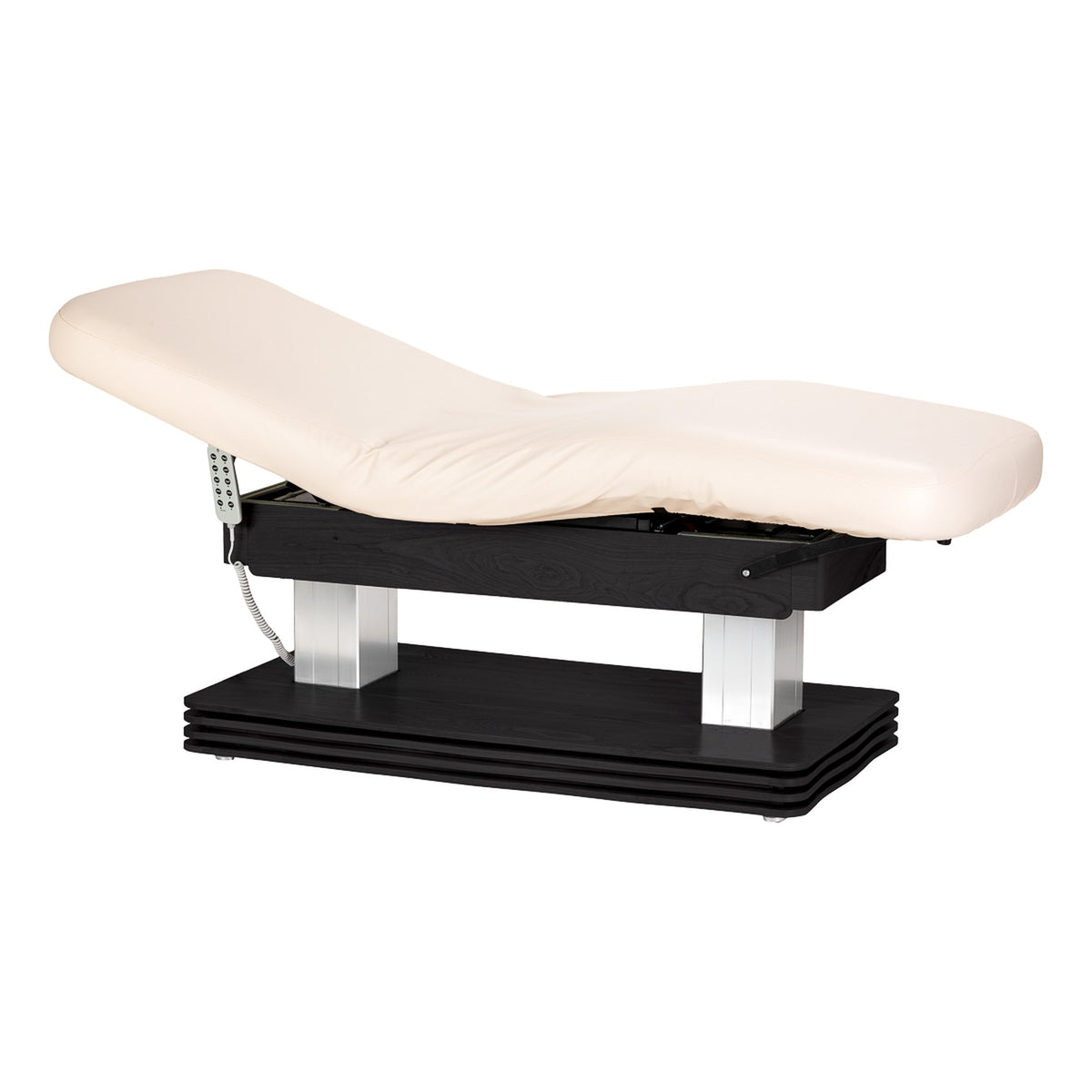Sillon Lettino Massaggio Elettrico Comfort - Crema Nero