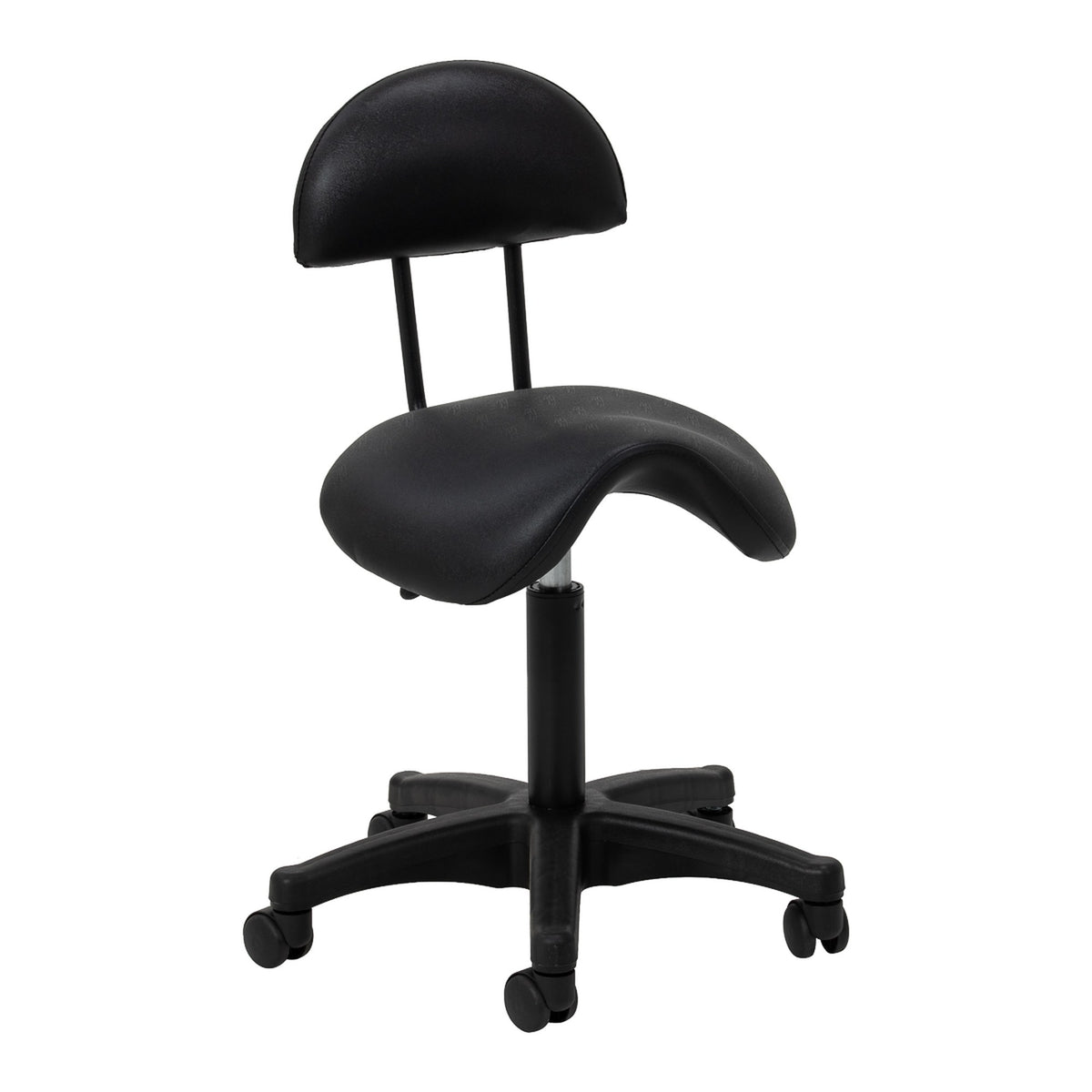 Sgabello Estetista AS BRAND 6001 con Rotelle Nero