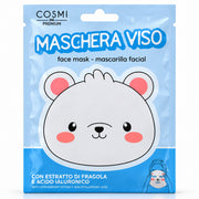 Maschera Viso Idratante Cosmi Orso Bianco in Tessuto 25ml