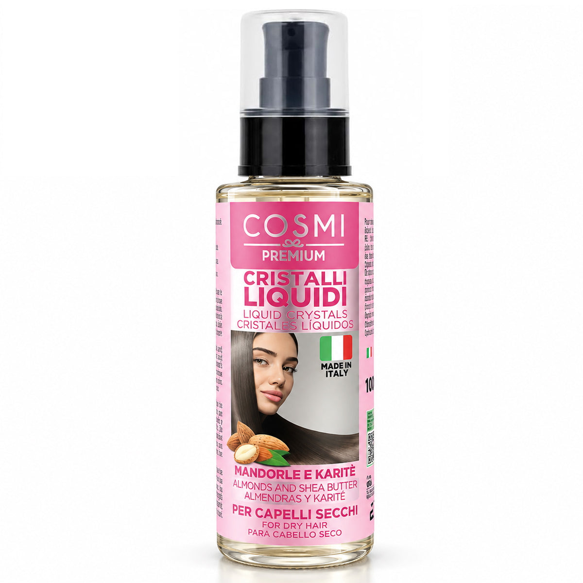 Olio di Mandorla Capelli Cosmi Cristalli Liquidi Karitè 100ml