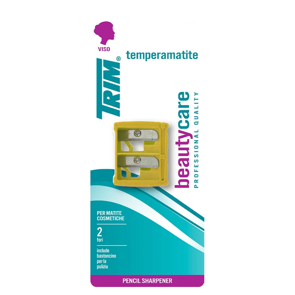 Temperino per Matite Trucco Trim Doppio Matite Sottili e Matitoni