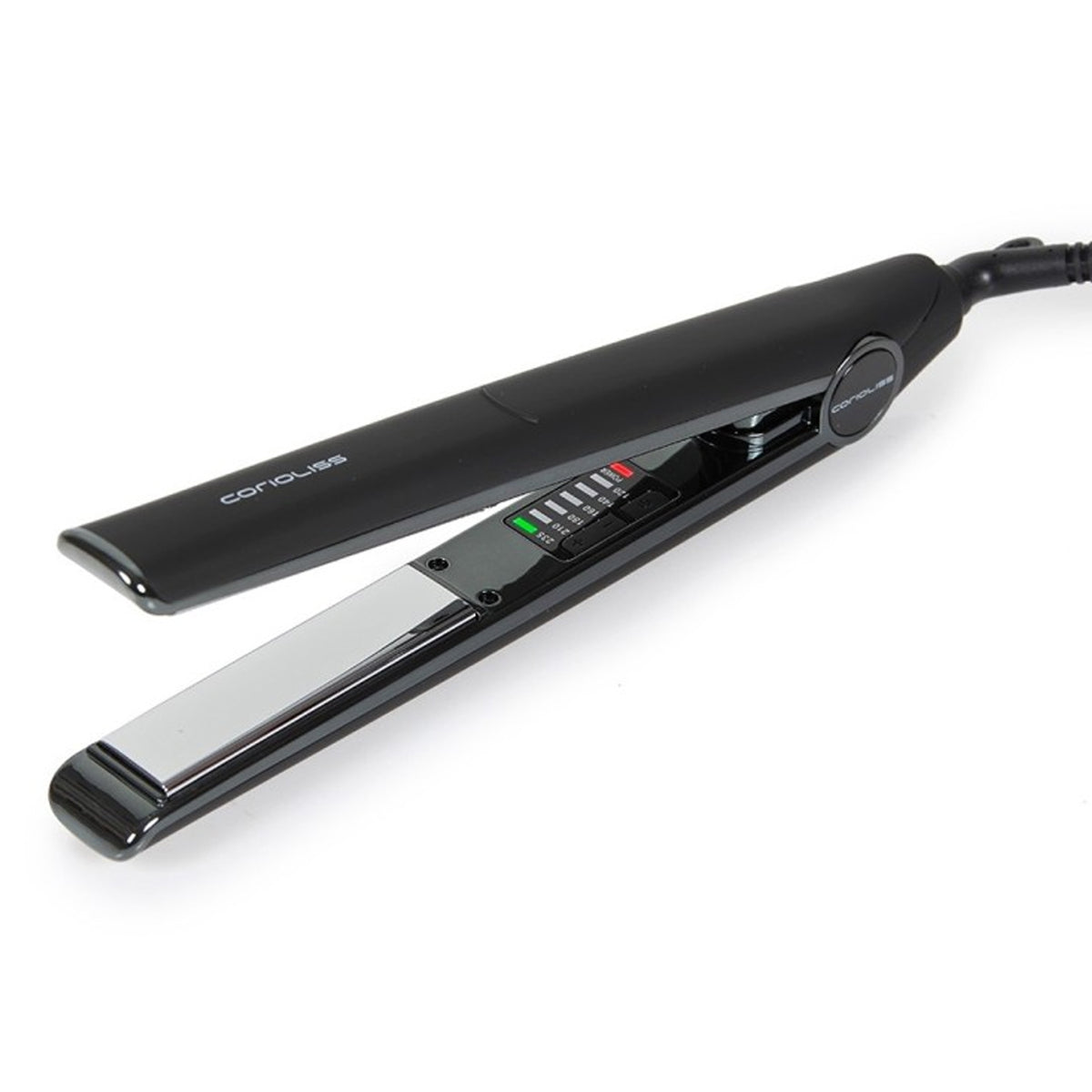 Piastra per Capelli Corioliss C1 Soft Touch Titanio NERO E CROMO