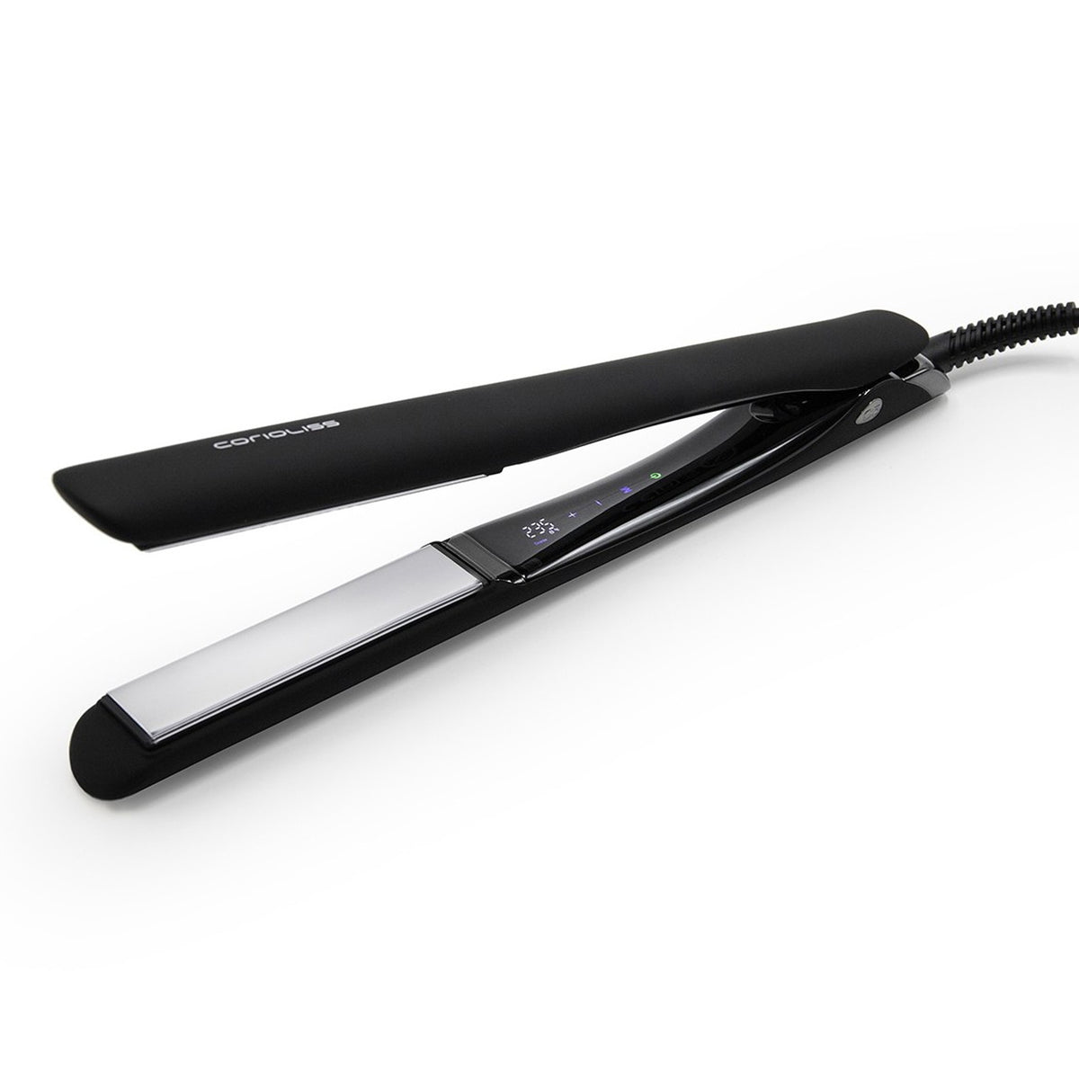 Piastra per Capelli Corioliss C5 Soft Touch Titanio NERO E CROMO