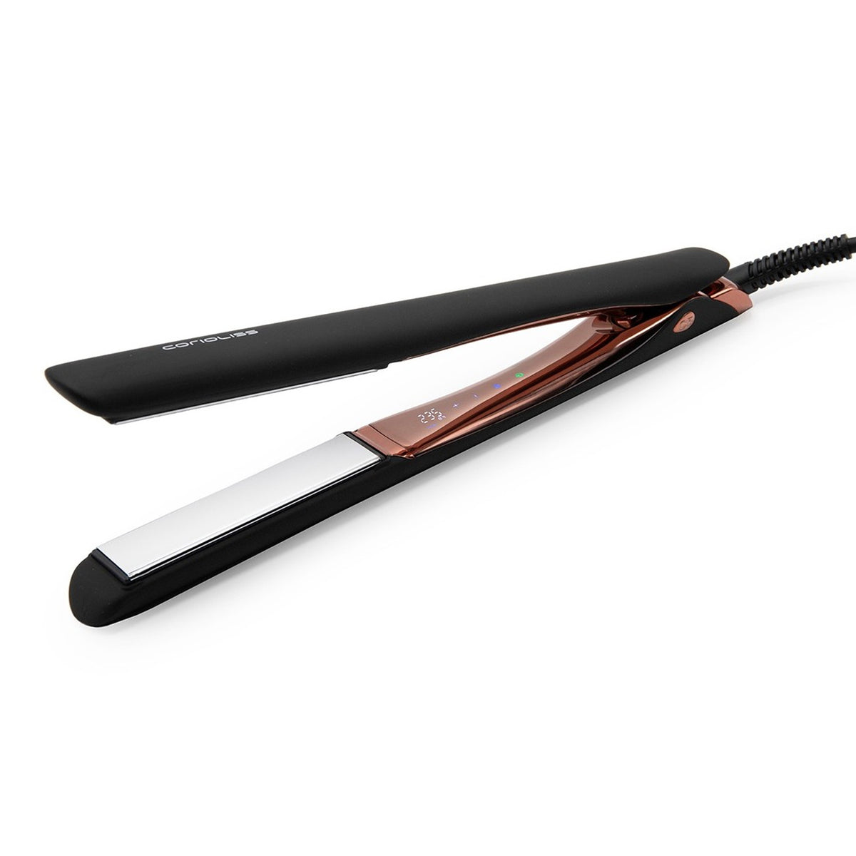 Piastra per Capelli Corioliss C5 Soft Touch Titanio NERO E RAME