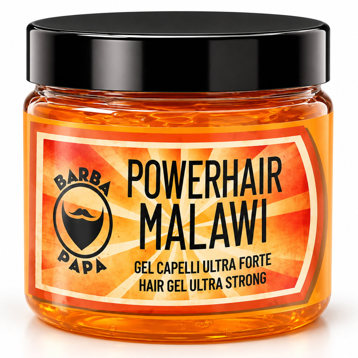 Gel per Capelli Uomo Barbapapa PowerHair Ultra Strong Malawi 500ml