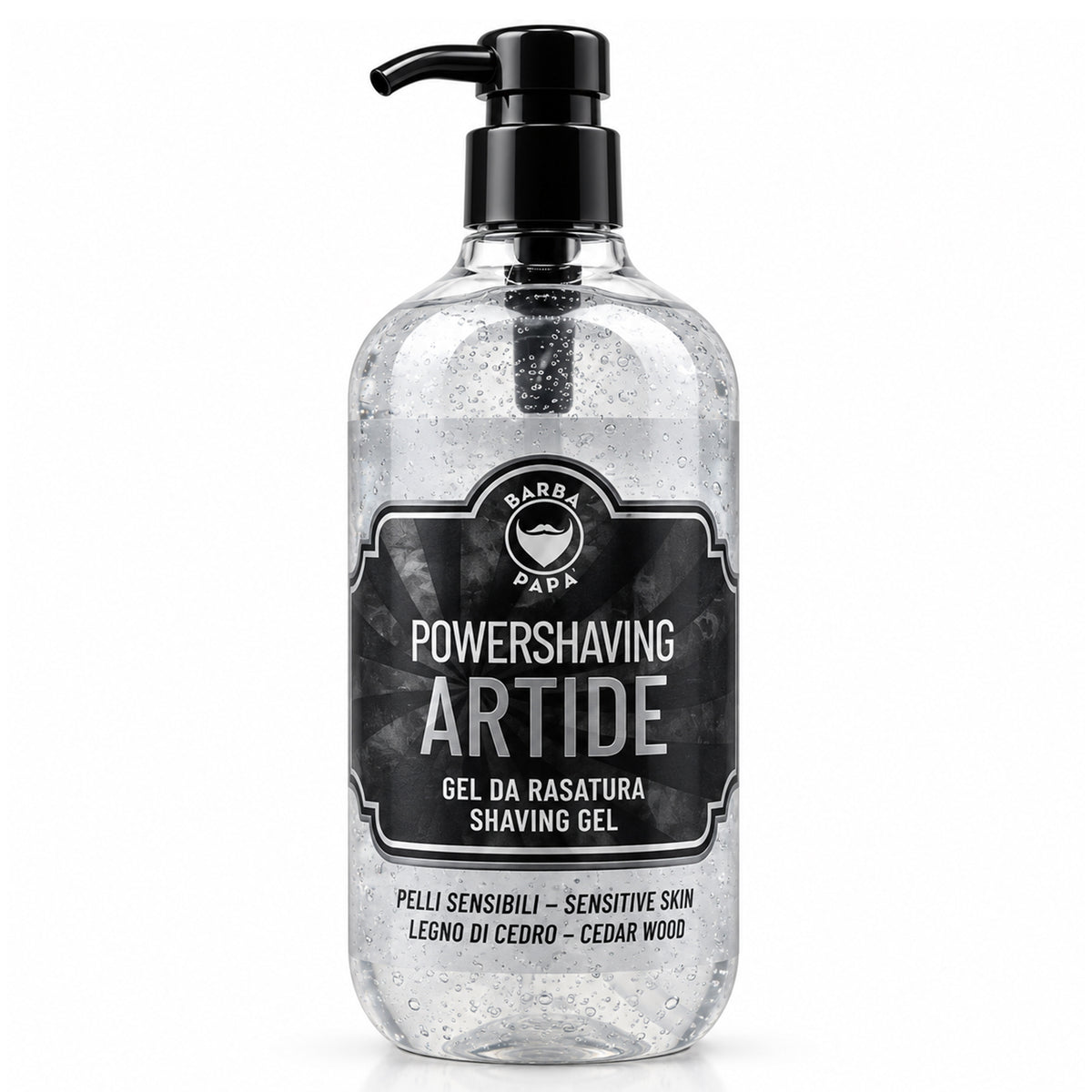 Gel da Barba Barbapapa PowerShaving Artide Pelli Sensibili 1000ml