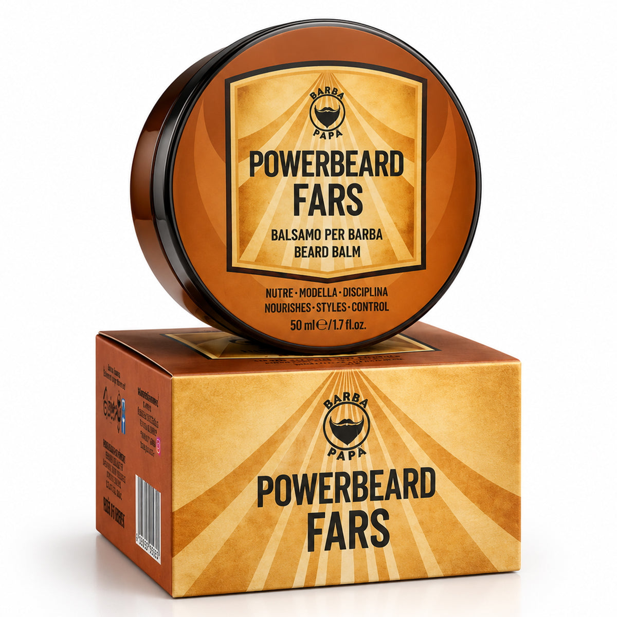 Balsamo Barba Barbapapa PowerBeard 50ml Idrata e Modella