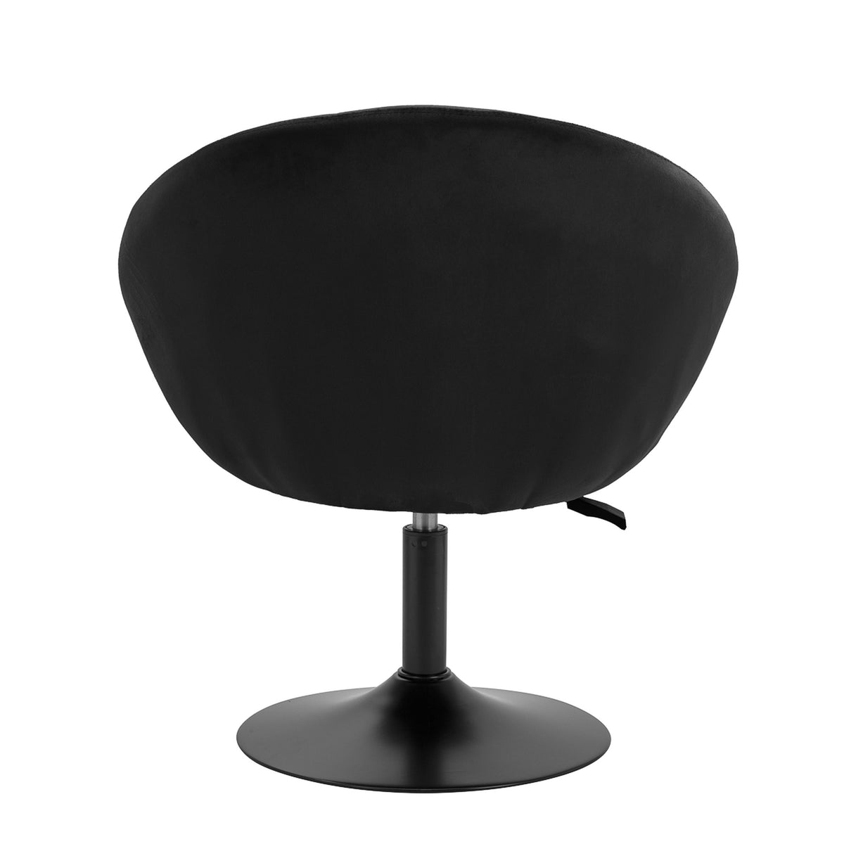 4Rico Poltrona Girevole QS-BL12B in Velluto - Nero