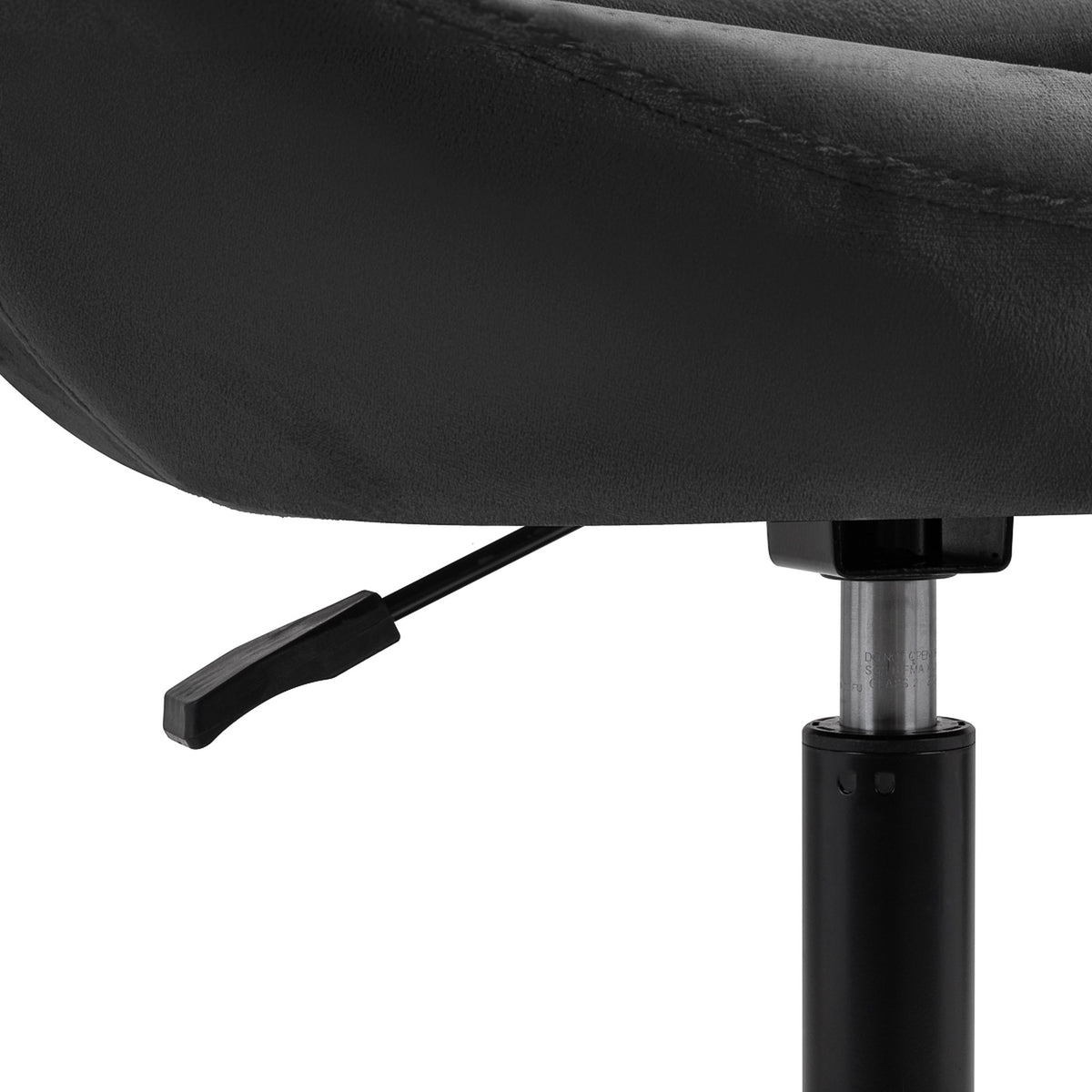 4Rico Poltrona Girevole QS-BL12B in Velluto - Nero