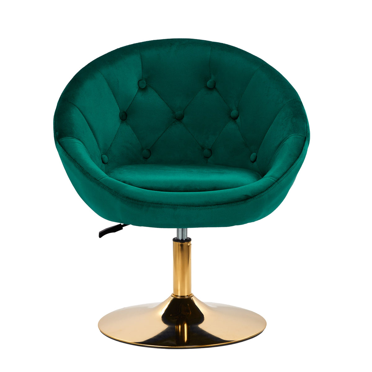 4Rico Poltrona Girevole QS-BL12G in Velluto - Verde