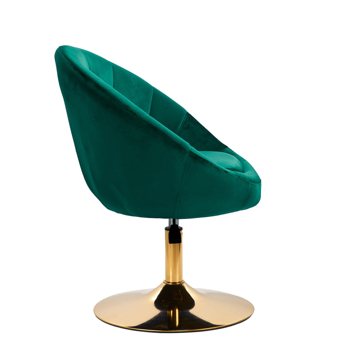 4Rico Poltrona Girevole QS-BL12G in Velluto - Verde
