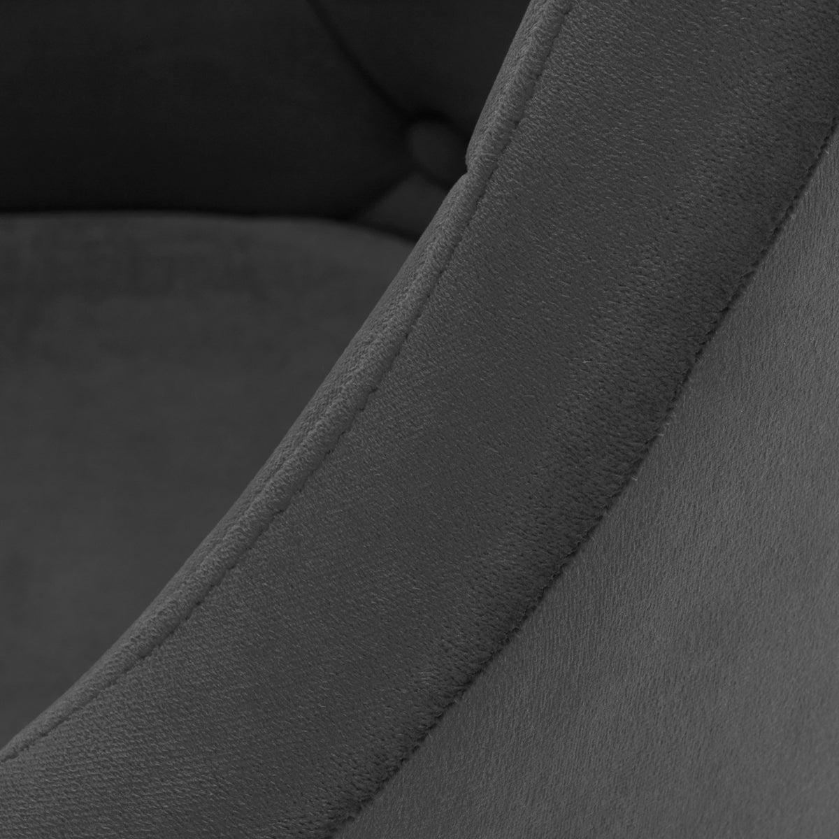 4Rico Poltrona Girevole QS-BL14G in Velluto - Grigio