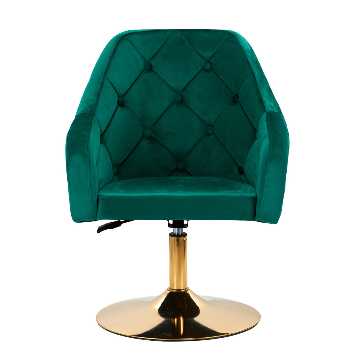 4Rico Poltrona Girevole QS-BL14G in Velluto - Verde