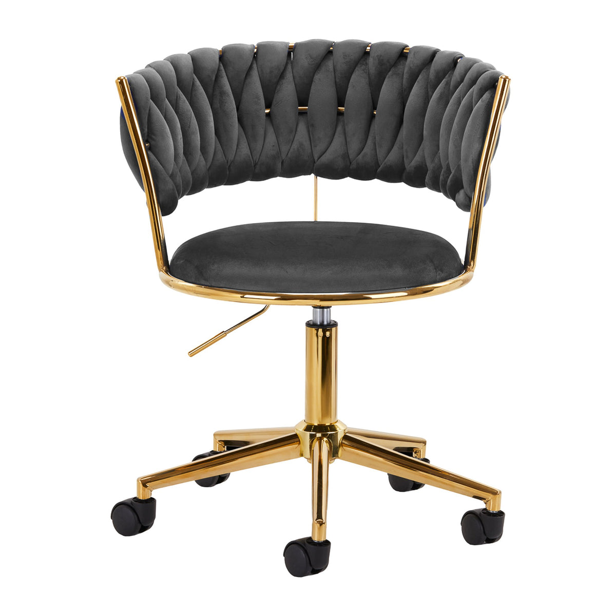 4Rico Poltrona Girevole QS-GW01G in Velluto - Grigio