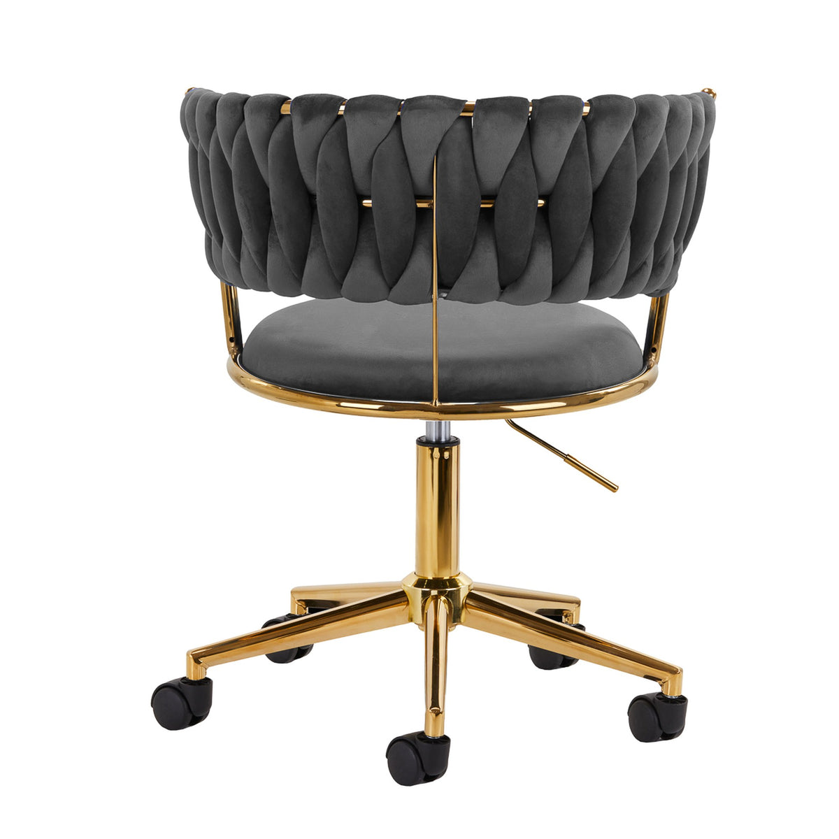 4Rico Poltrona Girevole QS-GW01G in Velluto - Grigio