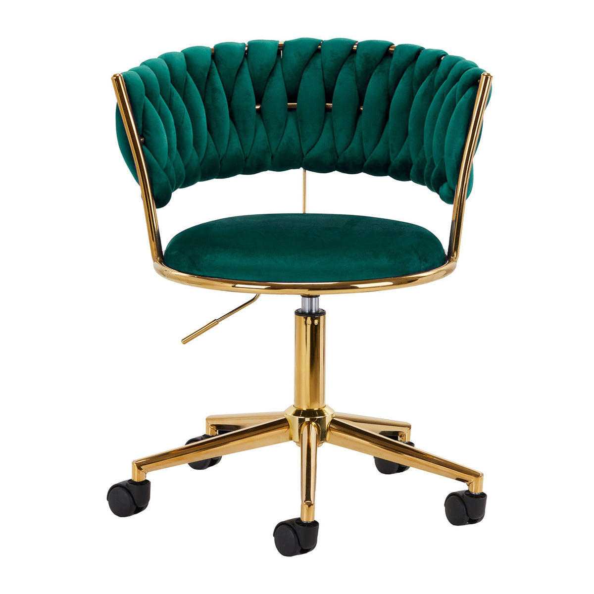 4Rico Poltrona Girevole QS-GW01G in Velluto - Verde