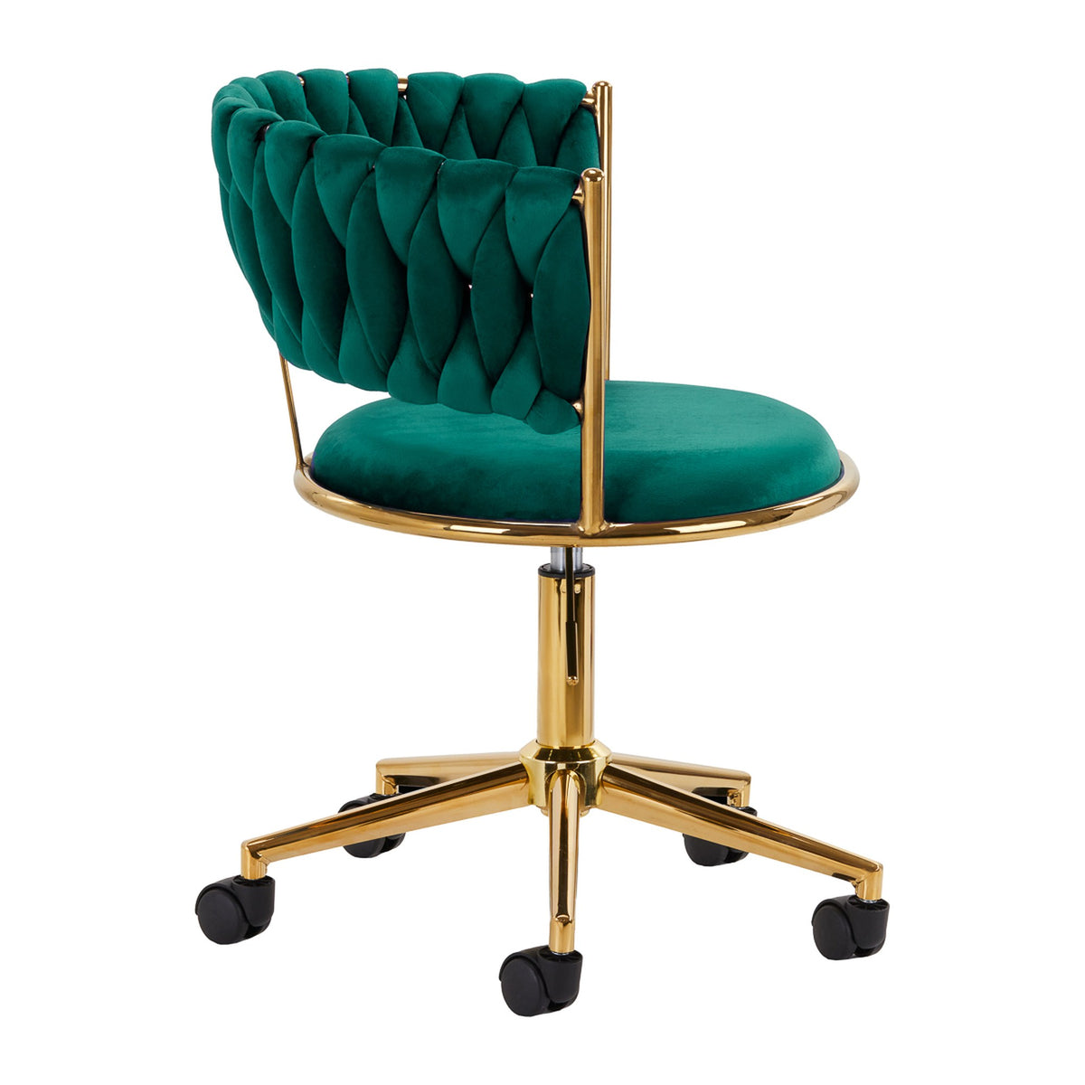 4Rico Poltrona Girevole QS-GW01G in Velluto - Verde