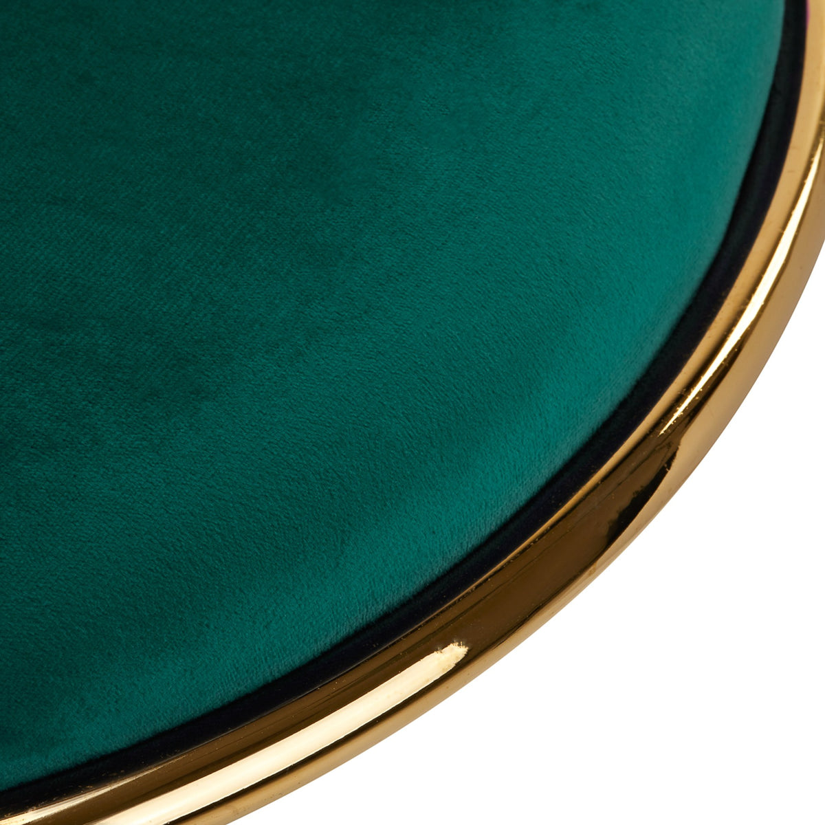 4Rico Poltrona Girevole QS-GW01G in Velluto - Verde
