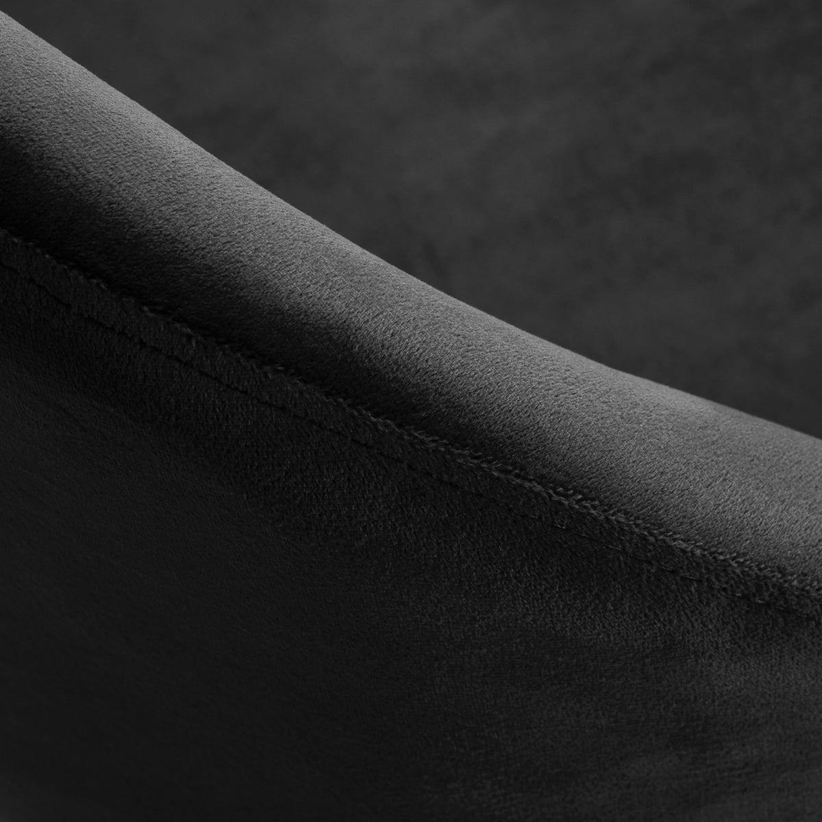 4Rico Poltrona Girevole QS-MF18G in Velluto - Nero