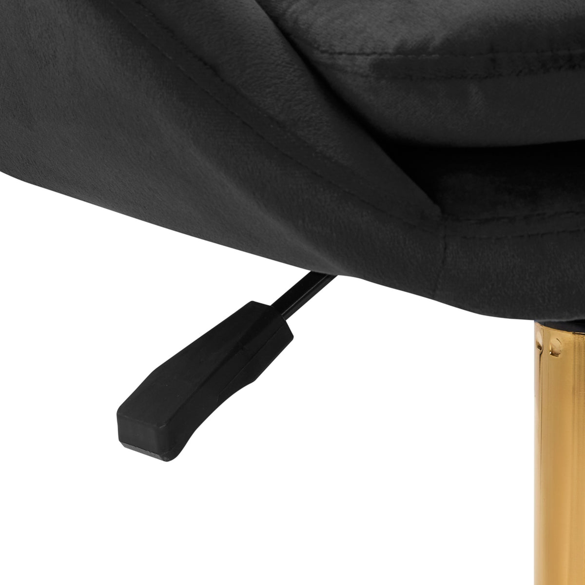 4Rico Poltrona Girevole QS-MF18G in Velluto - Nero