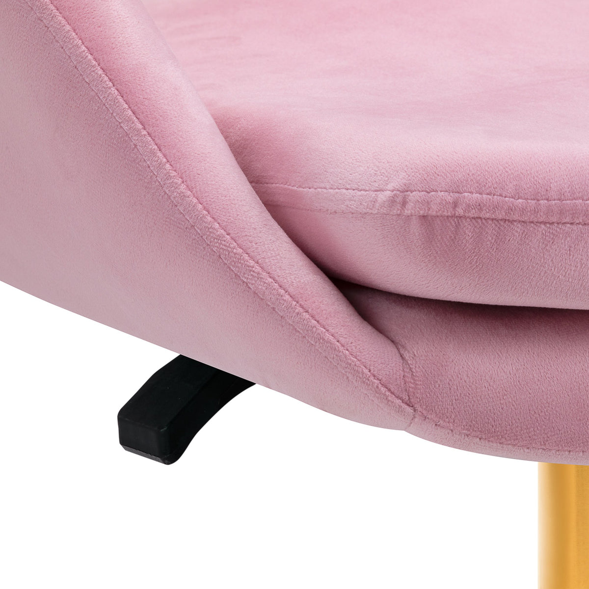 4Rico Poltrona Girevole QS-MF18G in Velluto - Rosa