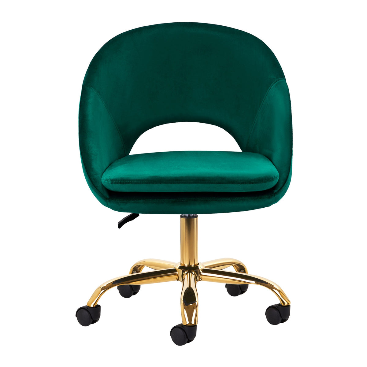 4Rico Poltrona Girevole QS-MF18G in Velluto - Verde