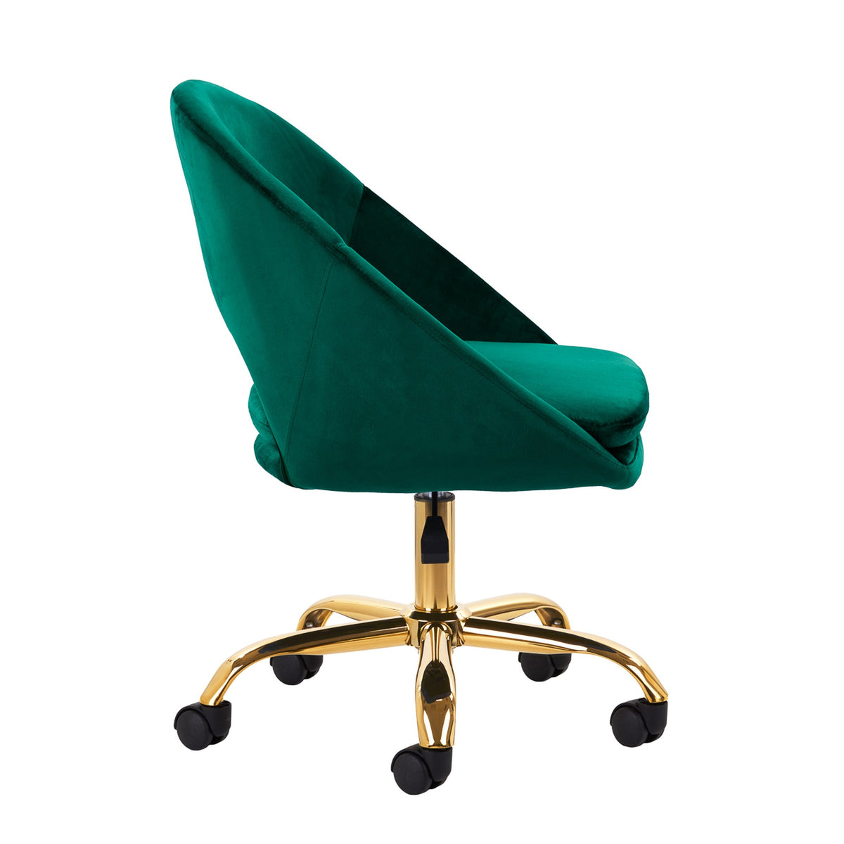 4Rico Poltrona Girevole QS-MF18G in Velluto - Verde