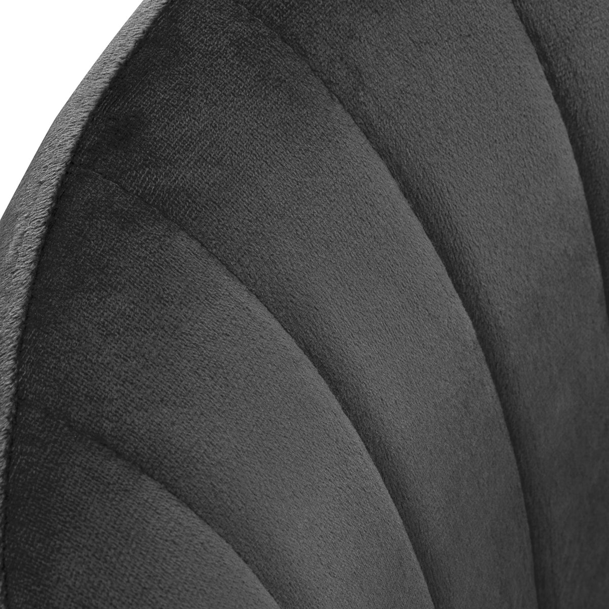 4Rico Poltrona Girevole QS-OF212G in Velluto - Grigio