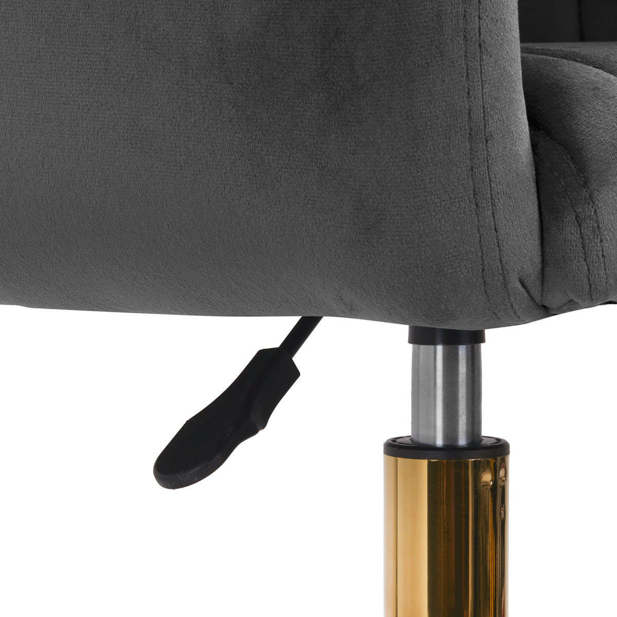 4Rico Poltrona Girevole QS-OF212G in Velluto - Grigio