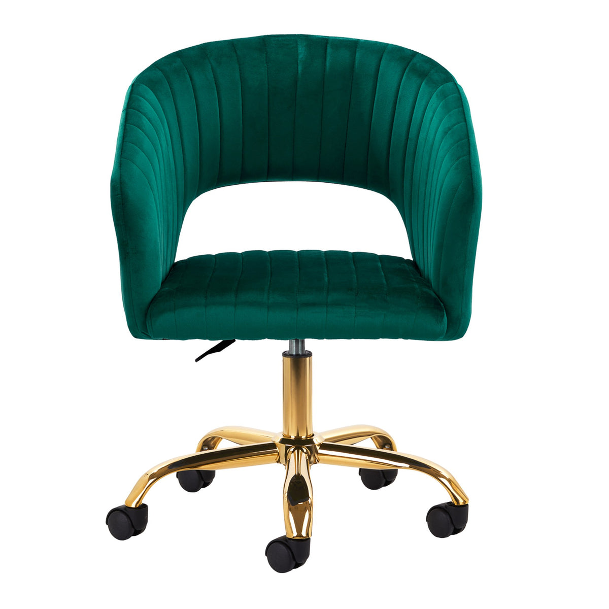 4Rico Poltrona Girevole QS-OF212G in Velluto - Verde