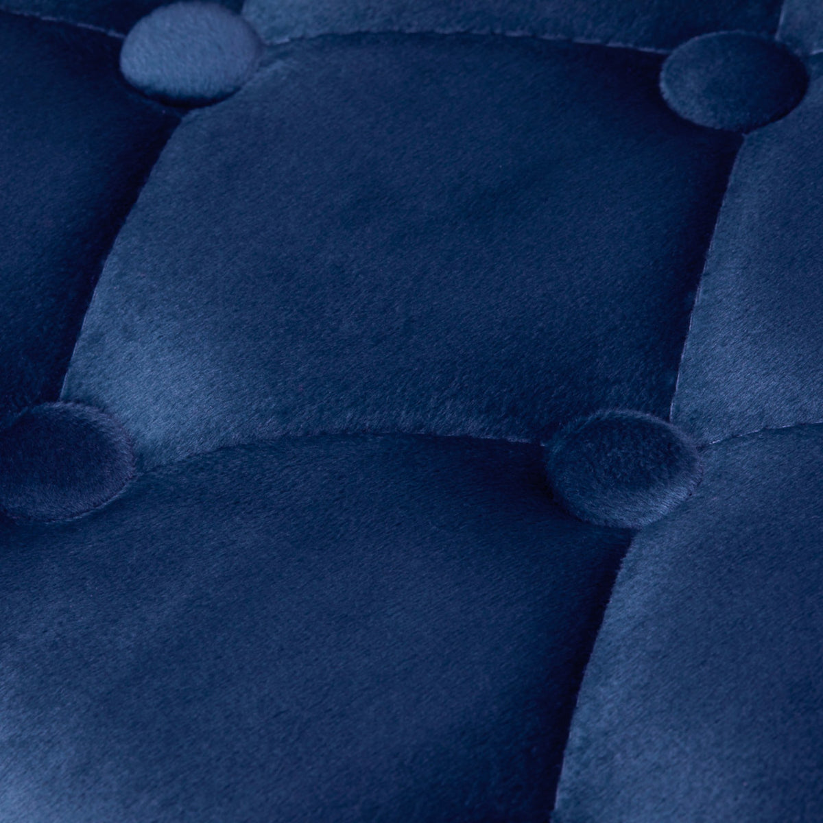 4Rico Poltrona Girevole QS-OF213G in Velluto - Blu Navy