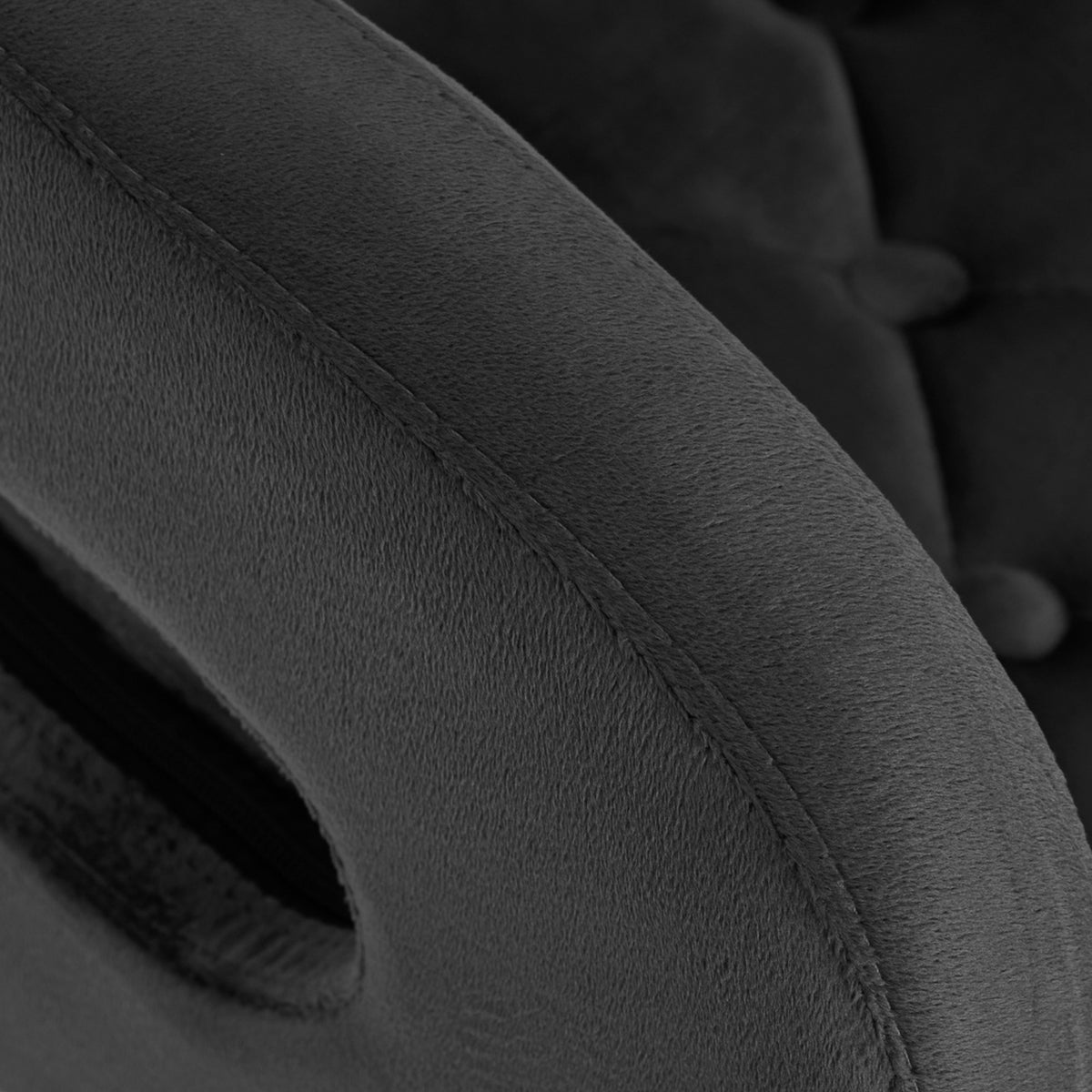4Rico Poltrona Girevole QS-OF213G in Velluto - Grigio