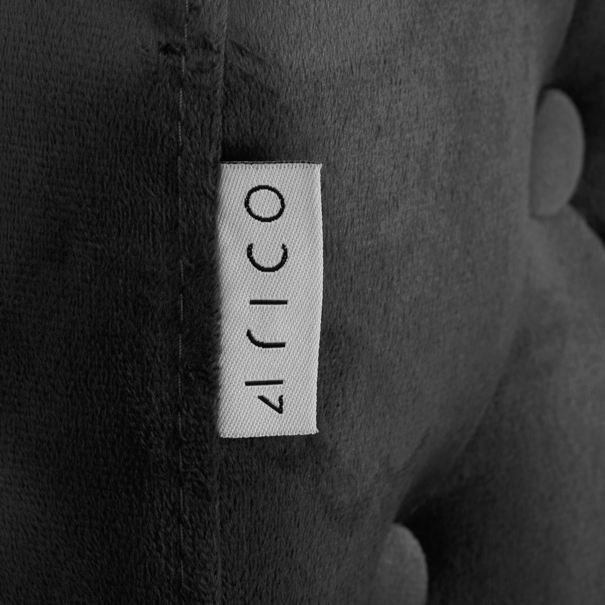 4Rico Poltrona Girevole QS-OF213G in Velluto - Grigio