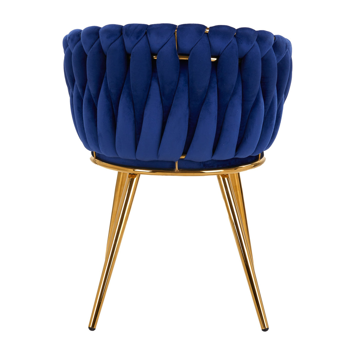 4Rico Poltrona QS-GW06G in Velluto - Blu Navy