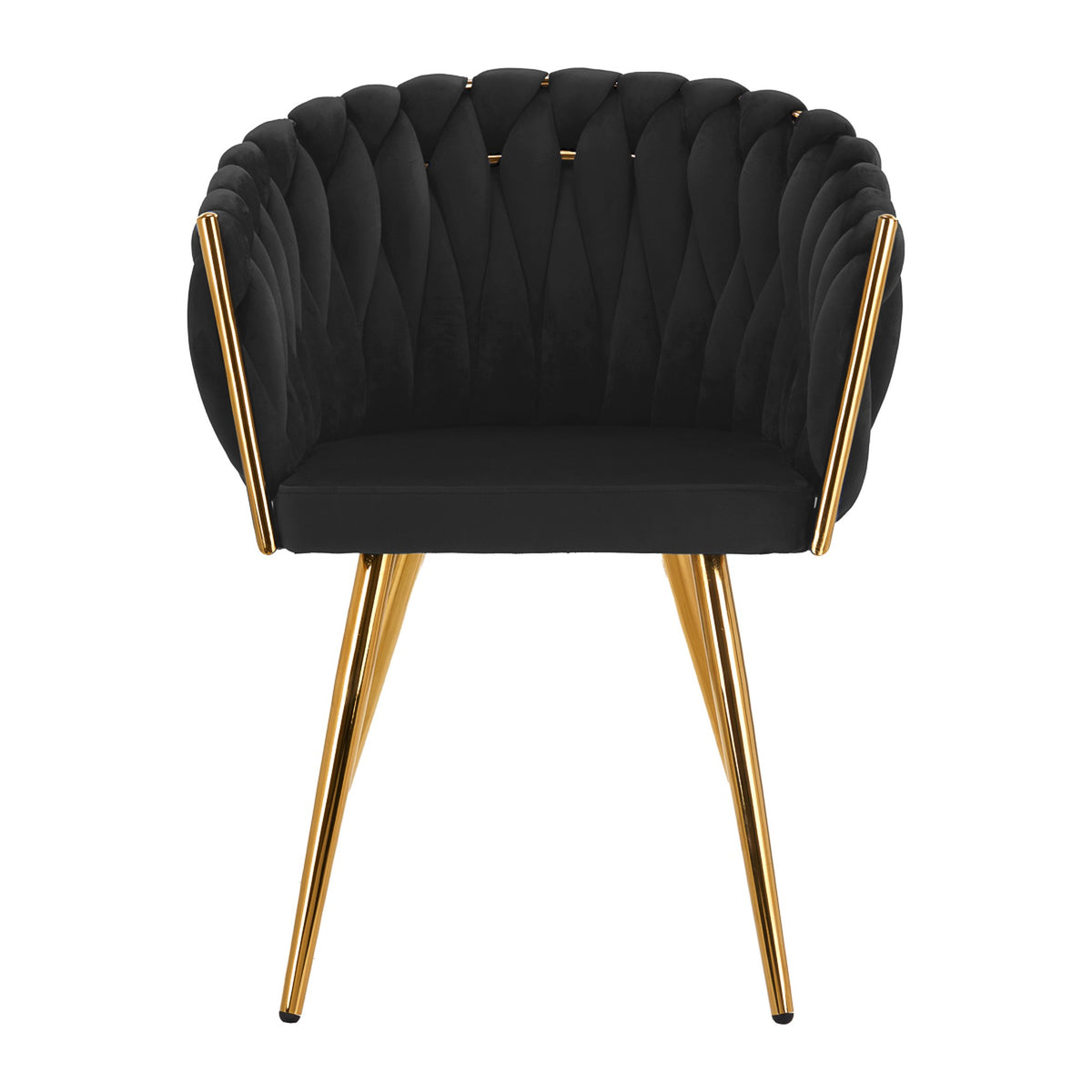 4Rico Poltrona QS-GW06G in Velluto - Nero