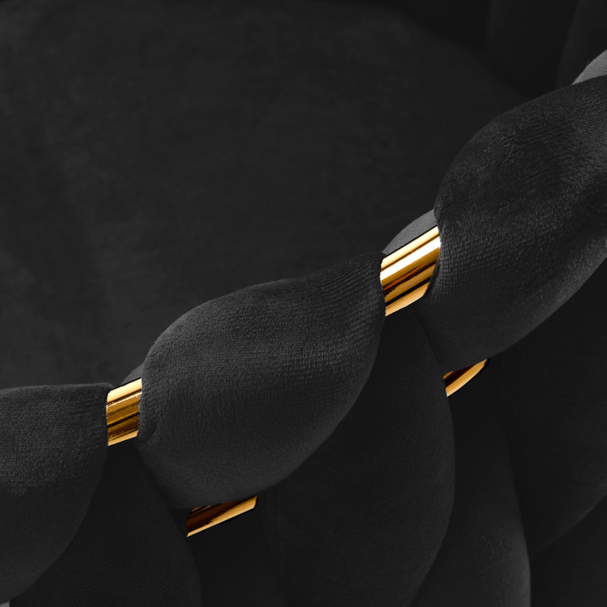 4Rico Poltrona QS-GW06G in Velluto - Nero